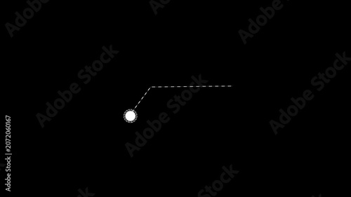 Animated callout elements and HUD graphics. Line HUD icon elements with text technology. Simple HUD elements rectangle frame lines callout animation