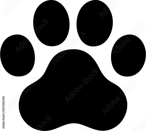 Foto Cat Paw Print Silhouette.eps