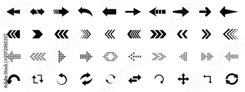 Arrow. Arrow vector icon. Arrow icons set. Arrow collection. Simple arrow big set. Arrow big black icon set