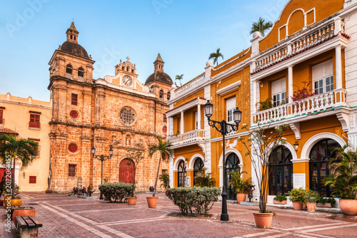 Plaza San Pedro Claver in Cartagena de Indias Old Town