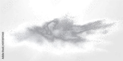 Cloud-like wisps fine particulate matter dissipate ethereal diffusion.