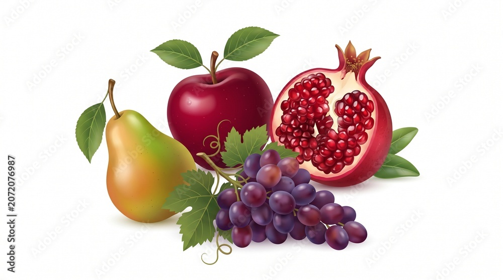 Fototapeta premium fruits and berries