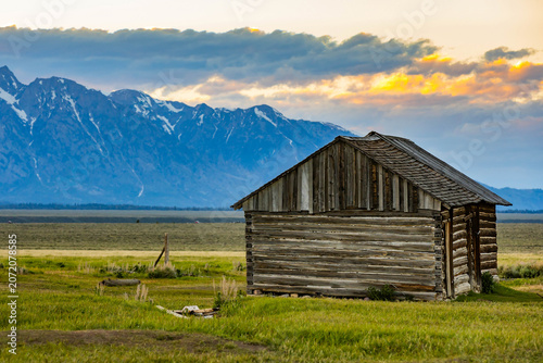 John Moulton Homestead Cabins Mormon Row