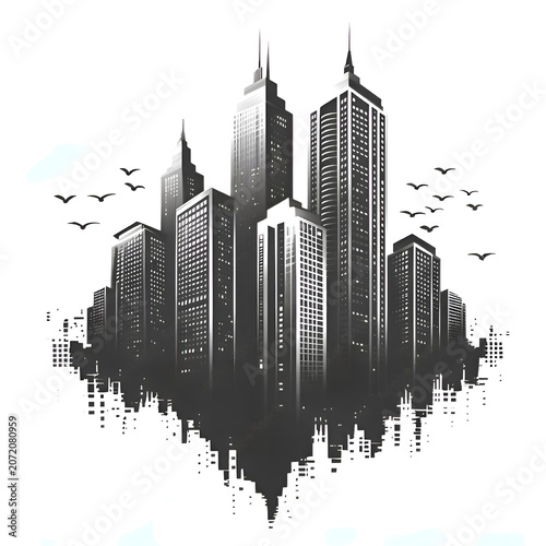 city skyline vector illustration