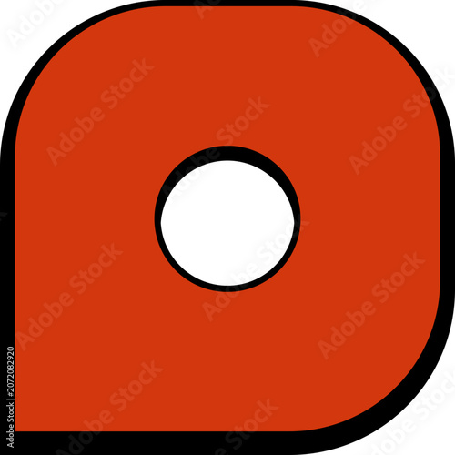 Minimalist Red Abstract Icon Logo