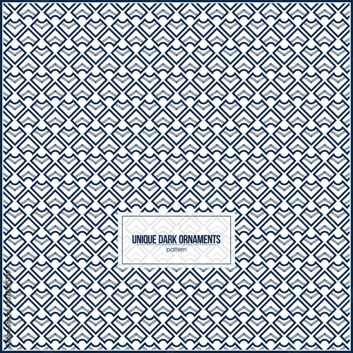unique dark ornaments pattern for unique elements cover design
