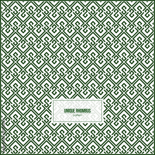 unique hexagon pattern with simple S ornaments
