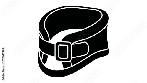Fotografie Cervical collar icon, simple style