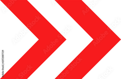 Red Double Right Arrow Icon