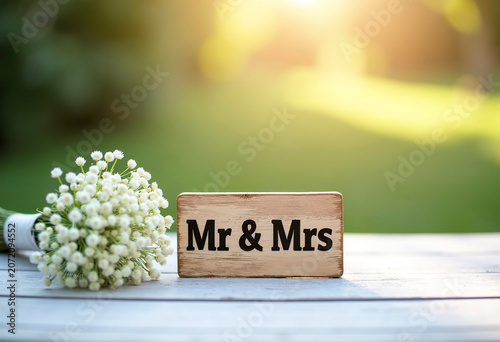 A small wooden sign with 