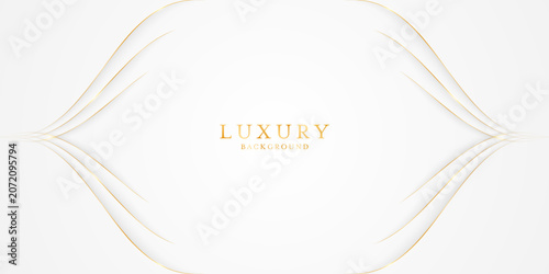 White background with elegant gold lines for background or cover image.