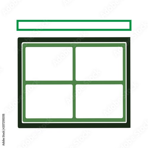 Green Minimalist Window Icon