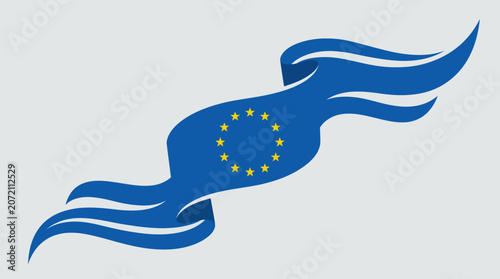 European union flag ribbon