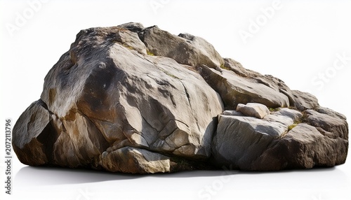 rock boulder cutout isolated on white or white background