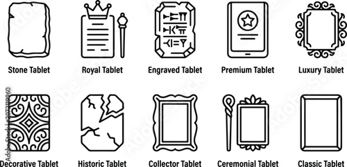 Foto Various tablet icons