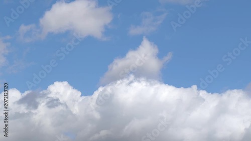 The dark cumulus cover all the sky