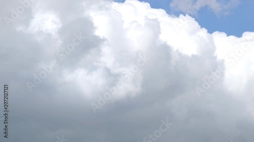 Very brilliant cumulonimbus in the sky