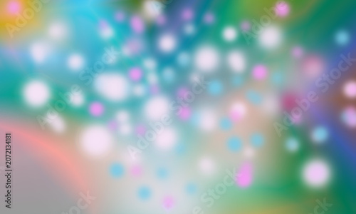 Abstract Colorful Bokeh Background with Soft Glowing Light Effects.