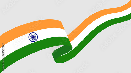Fotografia Indian flag wave abstract background