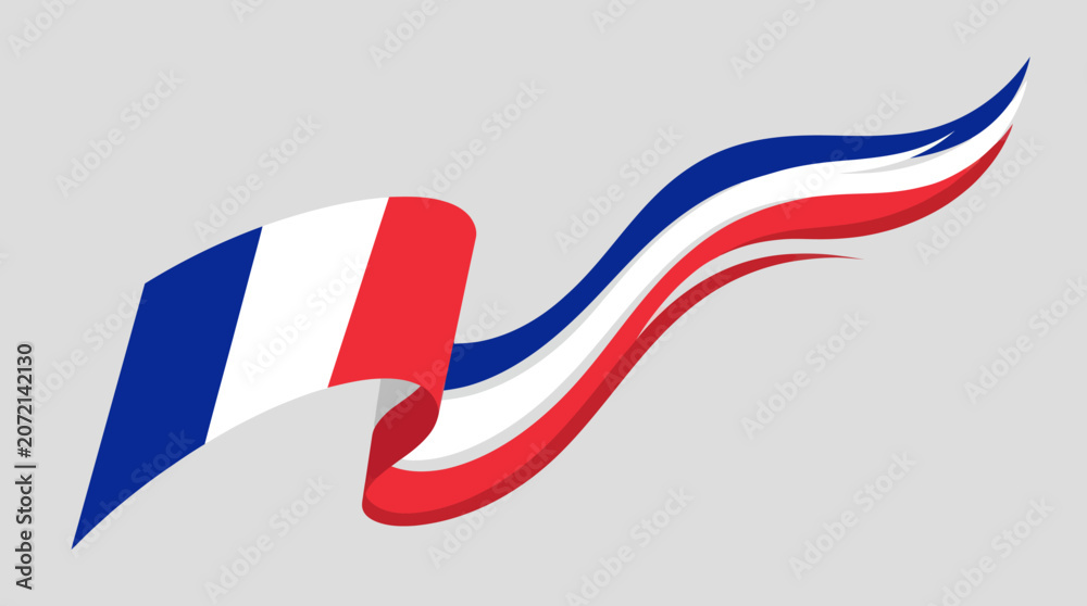 Obraz premium National flag ribbon emblem