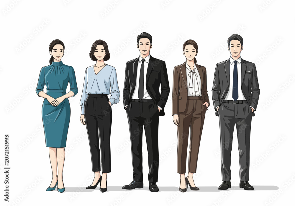 Obraz premium Group of professional business people standing together