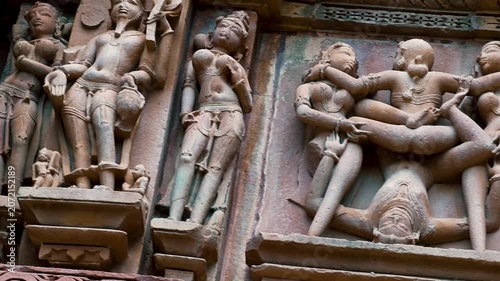 Masterpiece of Medieval Indian Architecture – Intricate Khajuraho Temple Sculptures