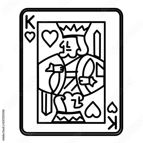 Clean flat vector line icon of stacked playing cards, suitable for solitaire apps, tabletop hobby pages, casino signage, or game night branding.