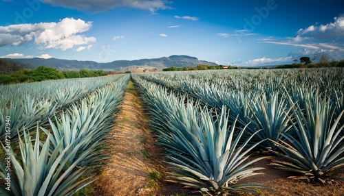 Agave Plantation Background Wallpaper