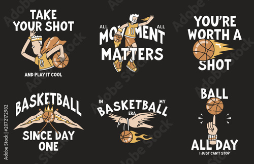 Vector basketball tshirt design, streetwear basketball graphic design, vector doodle basketball design, sport illustration, hand drawn, illustration, vector, sports, game, competition