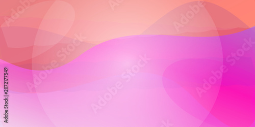 Abstract pink and orange gradient background with soft flowing wave shapes vector illustration