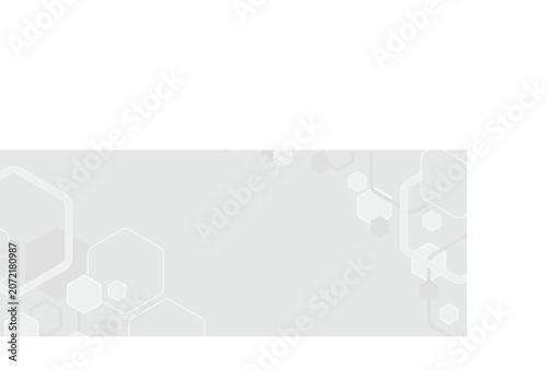 Obraz na płótnie Background of hexagons with grey tonality