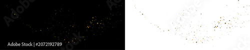 Foto Gold glitter splash with radiant glow, luxury abstract particles and festive confetti style background for wedding card and branding materials