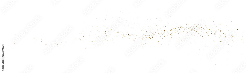 Fototapeta premium Elegant gold foil texture with glowing particles and soft sparkle effect, luxury abstract festive background for wedding cards and branding visuals.