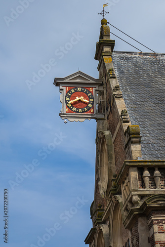 Oosterkerk church (East Church) was built as a Roman Catholic church for fishermen and skippers. Since 1616 the church has had its present form. Hoorn, West Friesland, Netherlands.