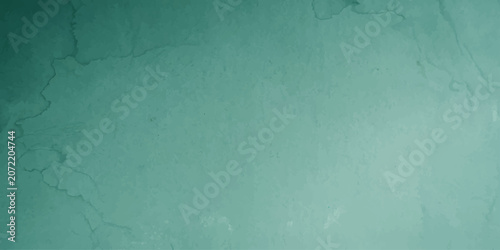 Bild auf Leinwand A close-up view of cracked teal painted plaster wall revealing texture and imperfection