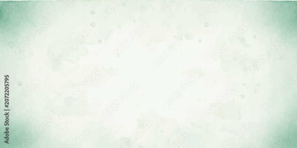 Fototapeta premium A watercolor texture with a light green hue and scattered subtle dots creates a serene and ethereal backdrop, perfect for adding a touch of gentle artistry.