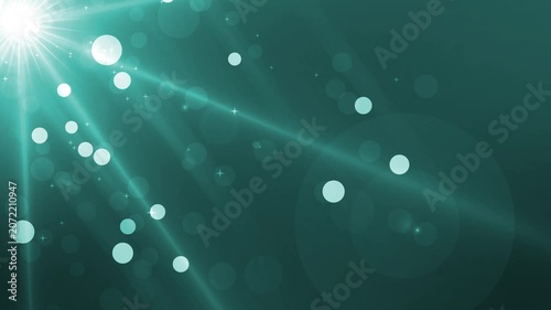 Abstract bokeh light burst background animation, Bokeh circles light rays and lens flare gradient animated
