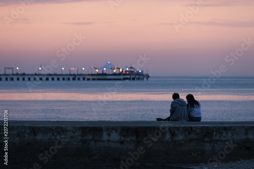 Fényképezés couple at sunset