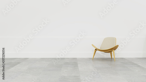 Tableau sur toile Render interior de ambiente ideal para proyectos de estilo de vida y diseño
