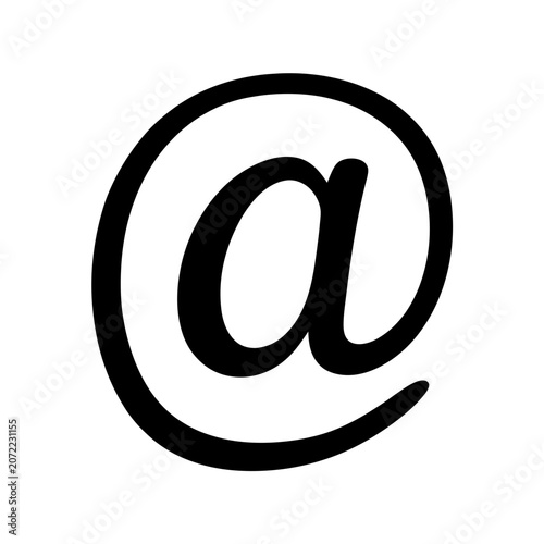 Hand Drawn Email Envelope Icon Outline Vector Illustration Minimalist Style