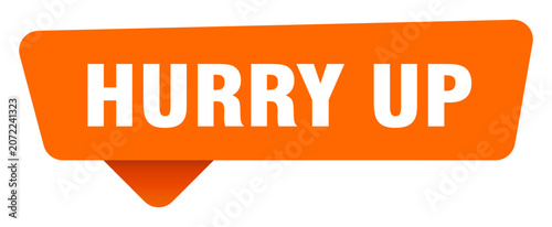 Konstfotografi hurry up sticker