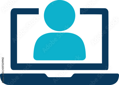 Online Training and E Learning Computer Icon