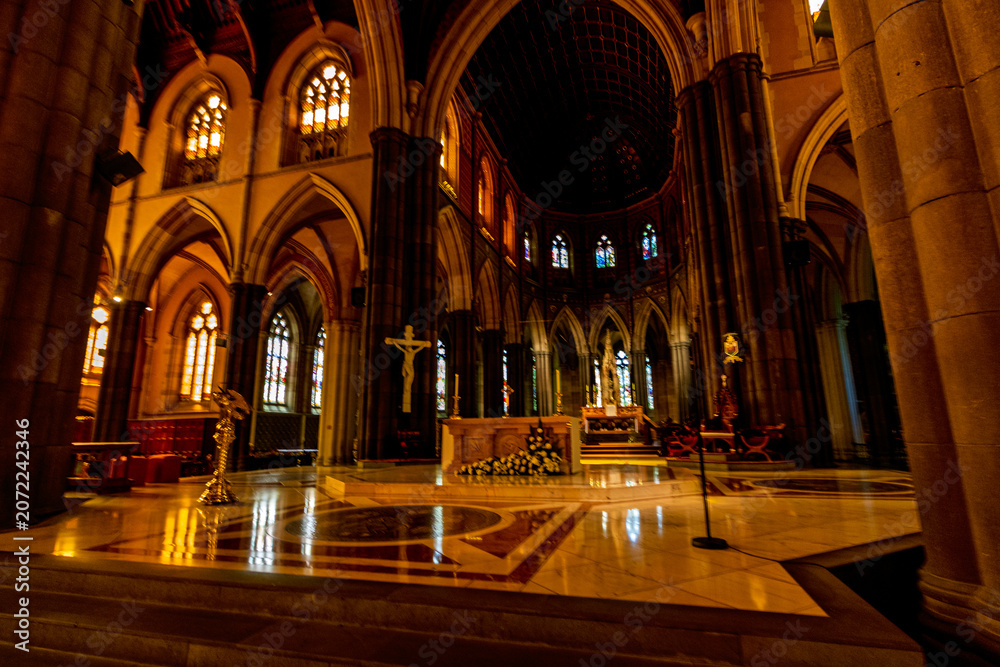 Fototapeta premium The Cathedral Church and Minor Basilica of Saint Patrick (colloquially St Patrick's Cathedral) in Melbourne