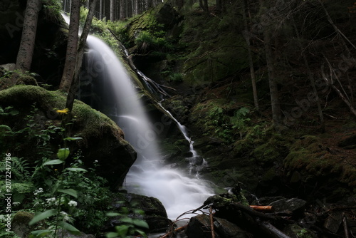 der Wasserfall am Wildwasserpfad, Mariensee, Wechselland, Niederösterreich 