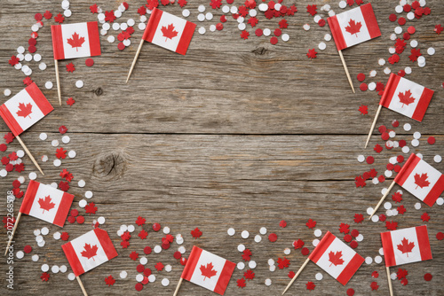 The national holiday of July 1- happy Canada day , Dominion day, the concept of patriotism, independence and memory, a place for text . horizontal