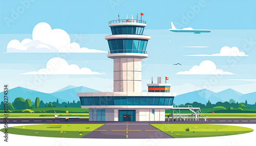 Air Traffic Control Tower Structure.