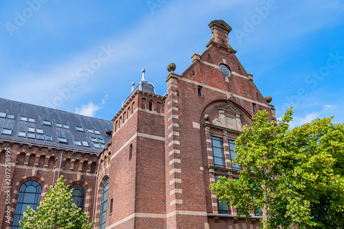 On Kerkplein stands the Grote Kerk (Great Church), a listed building, which was built between 1881 and 1883 to a design by the architect Constantijn Muysken. Hoorn, the Netherlands.