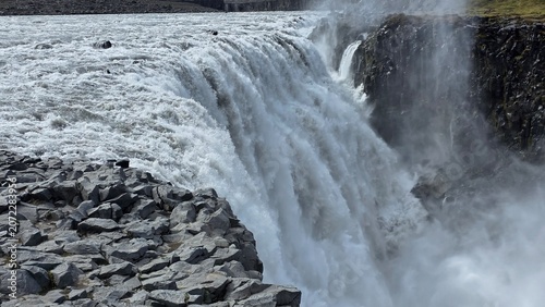 Dettifoss Waterfall and Jökulsárgljúfur Canyon Landscape in Iceland