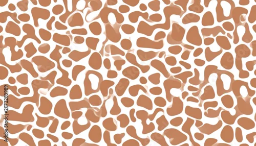 Obraz Brown and white giraffe spot pattern.