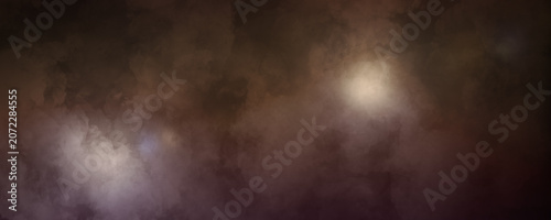 Luxury Abstract Fog Background with Warm Glowing Light
